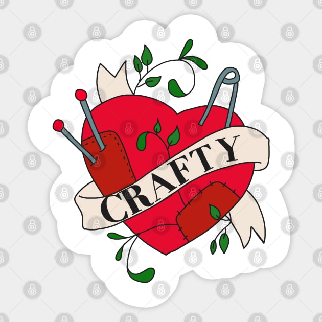 Crafty Tattoo Heart Sticker by Nataliatcha23